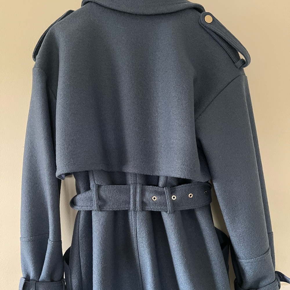 Ted Baker Blue Trench Coat - Picture 2 of 6